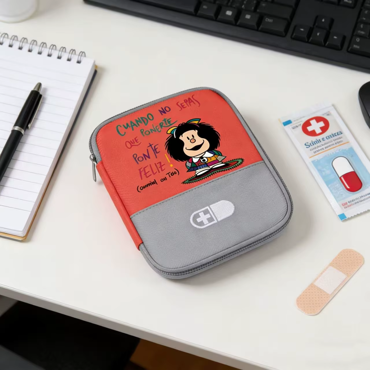 Pochette de premiers secours portable | Sac de trousse d'urgence de grande capacité avec emblème croisé, organisateur de stockage de médicaments Durable et adapté aux voyages