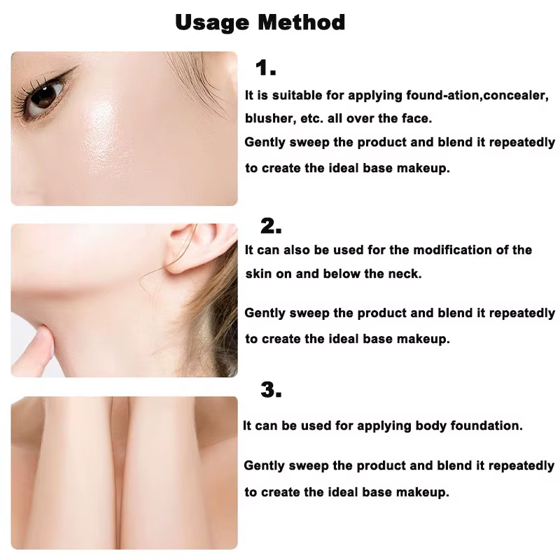 Pinceau de maquillage pour le contour du bronzage