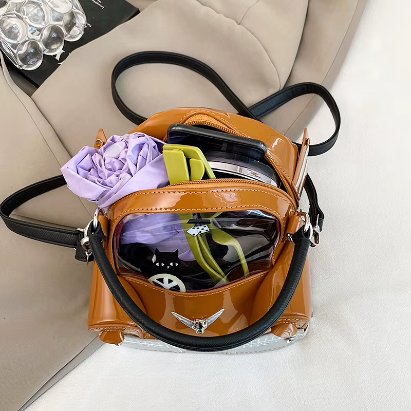 Mini petit sac à bandoulière en forme de voiture pour femme, sac à main amusant de personnalité, pochette de mode pour dames, sacs de voyage décontractés pour téléphone