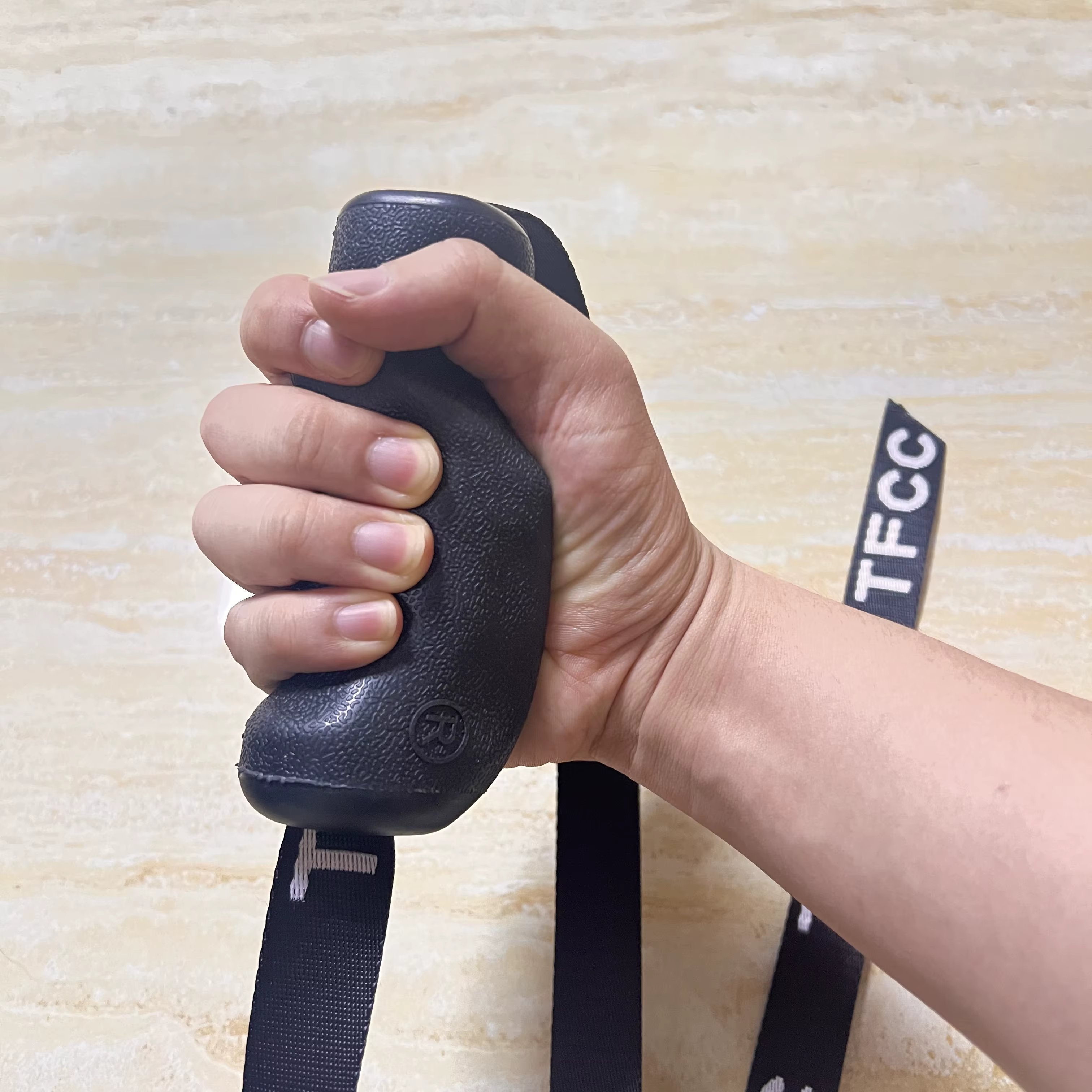 Poignée de lutte pour bras – Version main droite/gauche – Fixation de poulie à poignée ergonomique professionnelle pour biceps et force du poignet