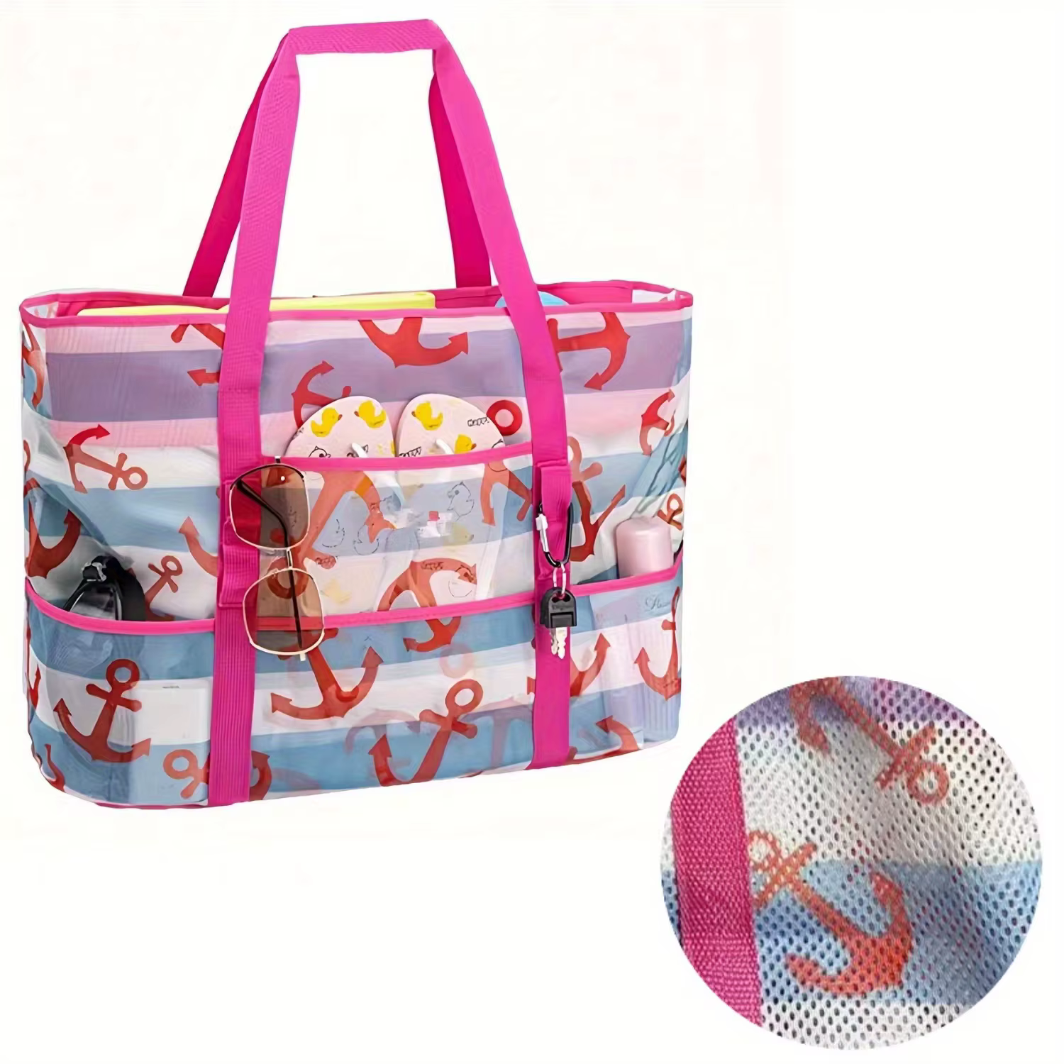 Sac de plage grande capacité, sac de voyage, sac de plage pour voyage, sac de sport, sac à main léger multifonctionnel