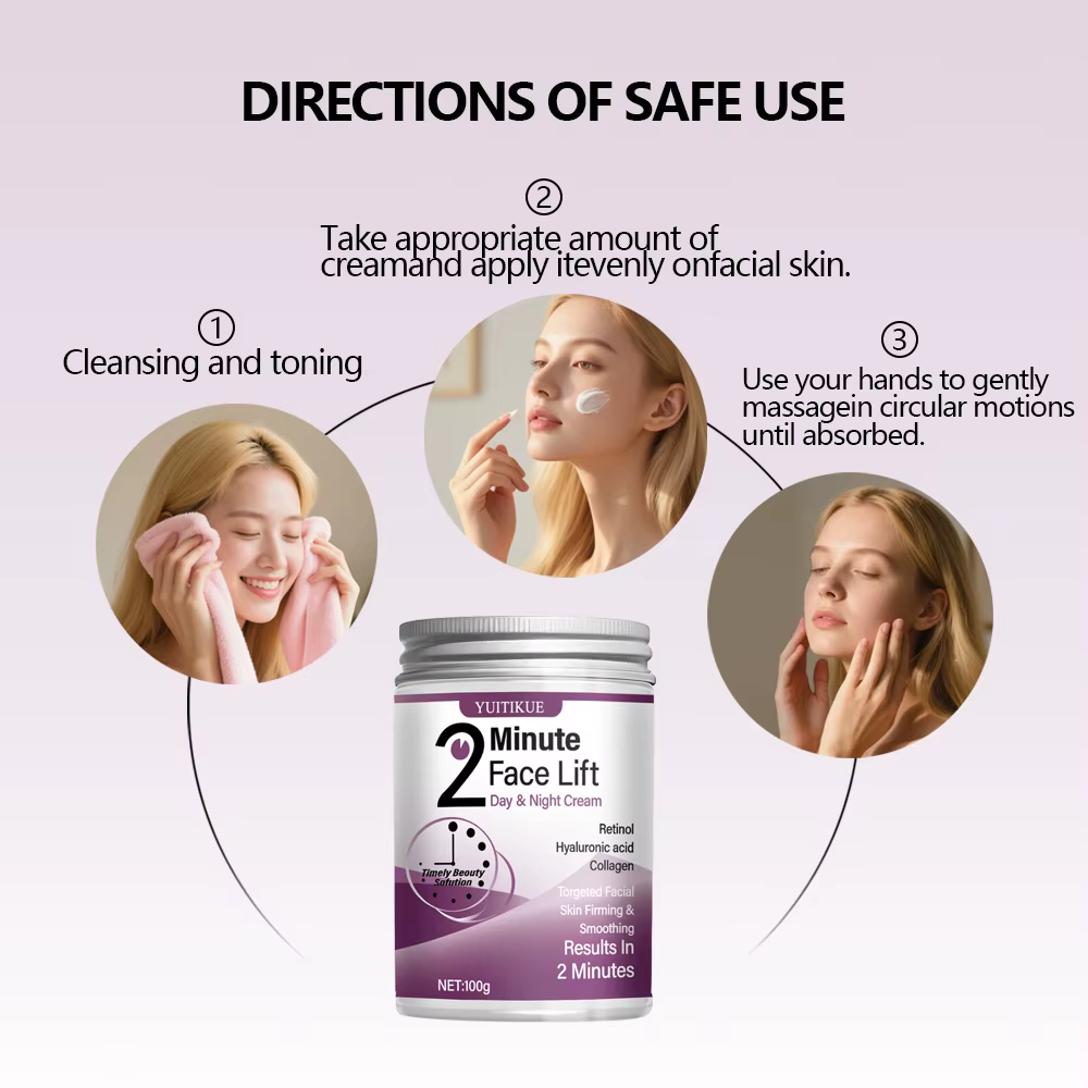 YUITIKUE Crème liftante 2 minutes 100 g - Rétinol et collagène