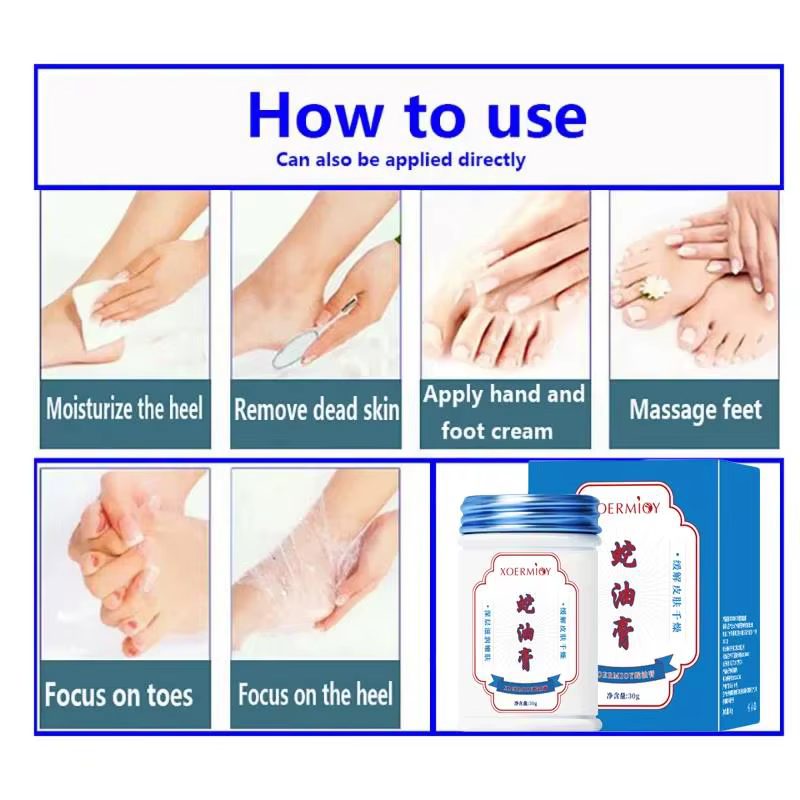 Crème anti-fissure pour les pieds
