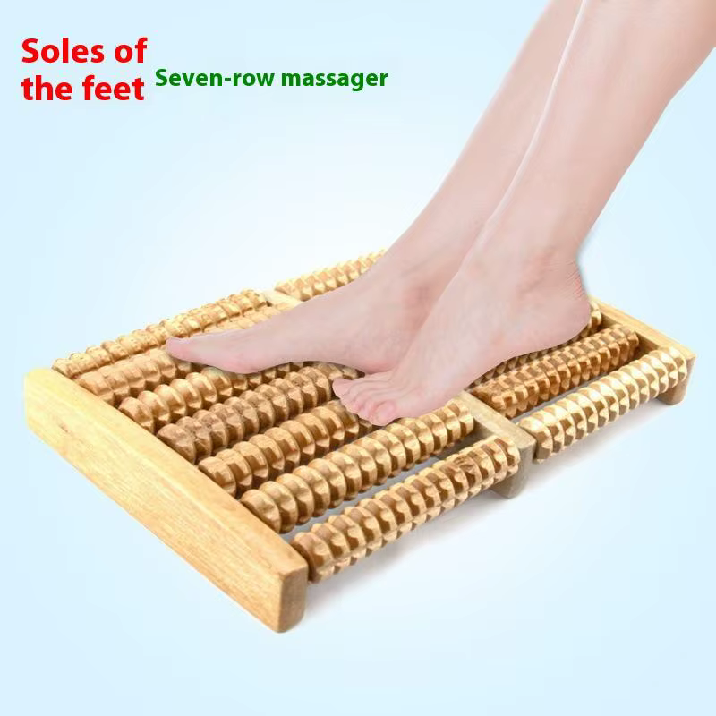 Rouleau de Massage des pieds en bois