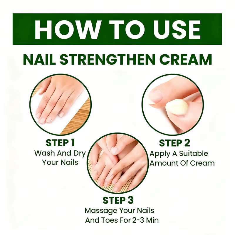 Crème fortifiant les ongles jour et nuit à l'acide hyaluronique et à l'urée – Hydrate efficacement