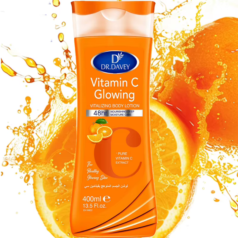 DR.DAVEY VITAMIN C body lotionGrande capacité400MLLotion corporelle hydratante et rafraîchissante Four Seasons