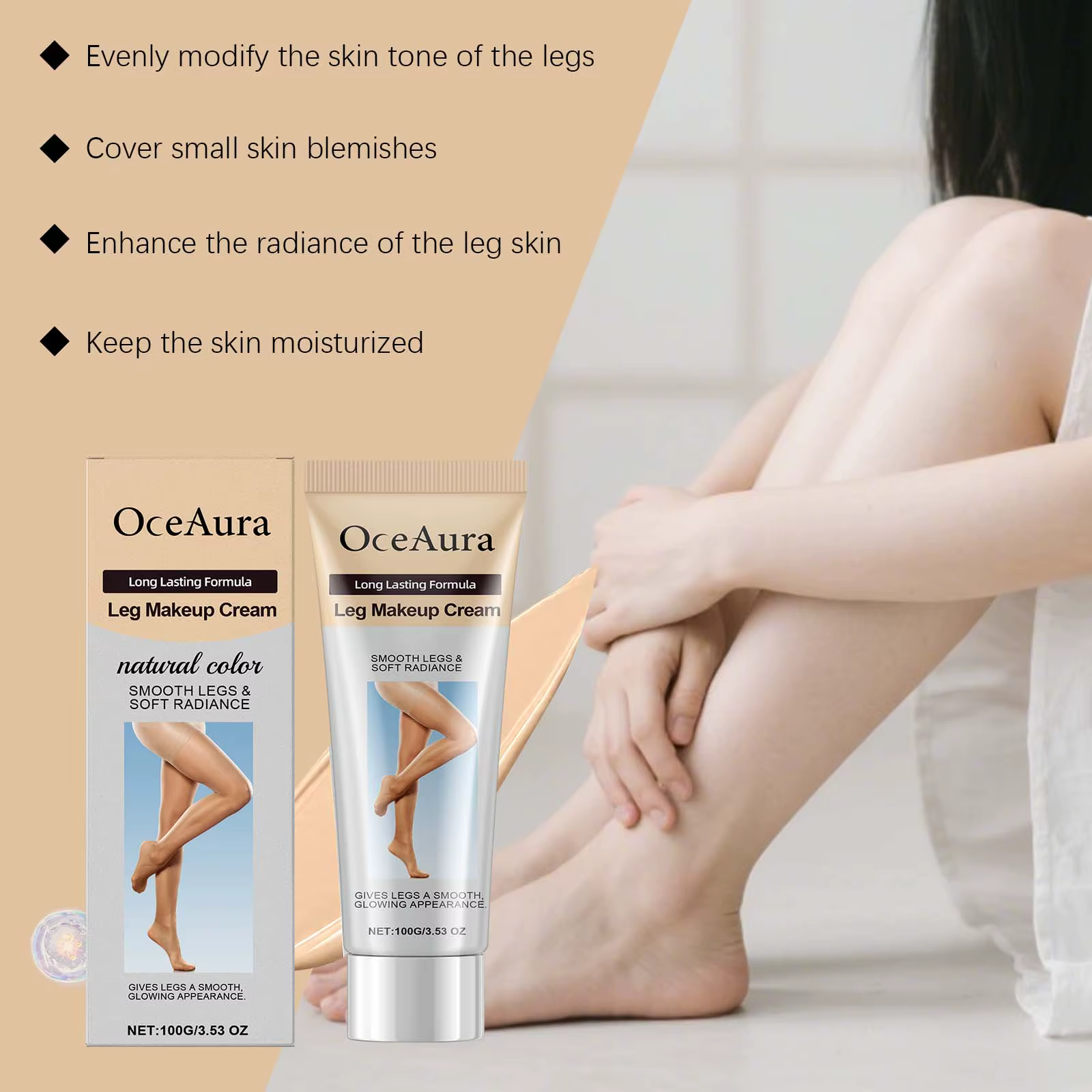 Crème de maquillage pour les jambes 100g