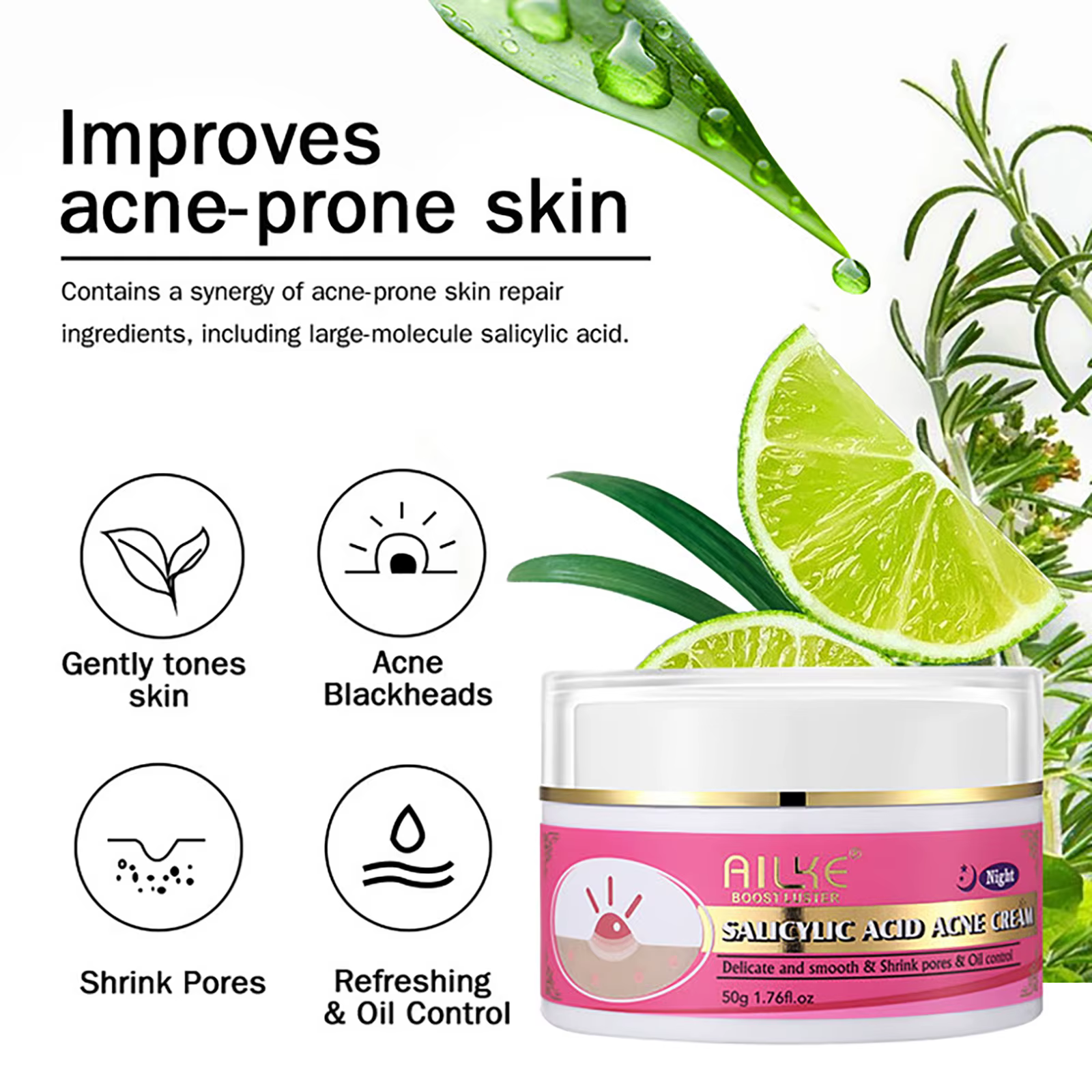 AILKE Ensemble éclaircissant naturel pour la peau