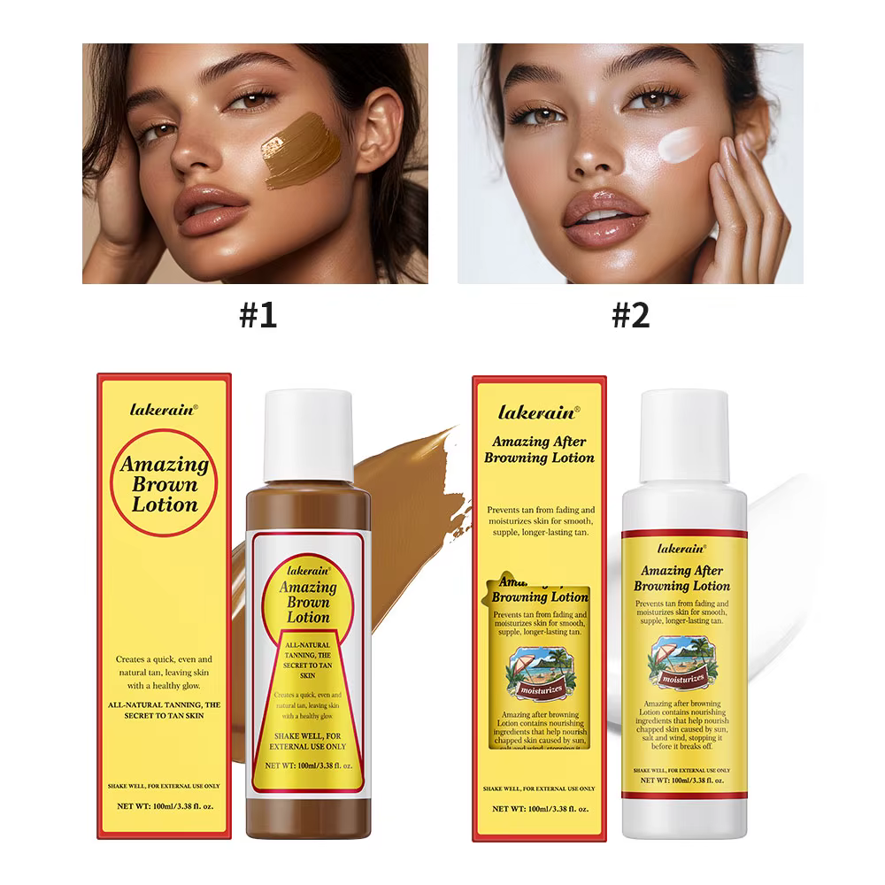 Lotion bronzante effet hâle durable
