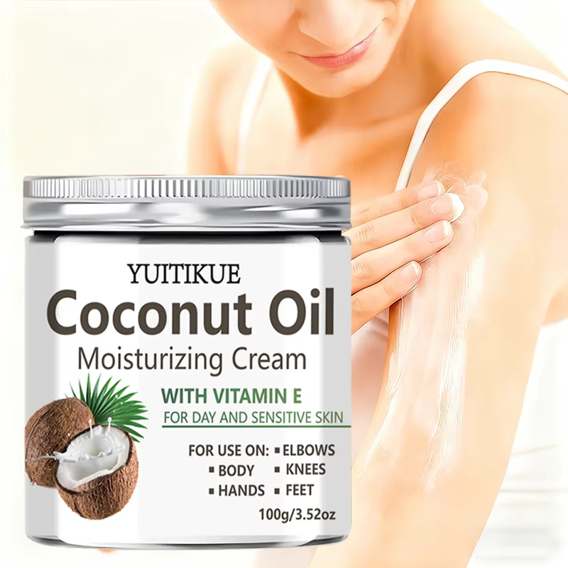 Crème hydratante à l'huile de coco YUITIKUE 100g