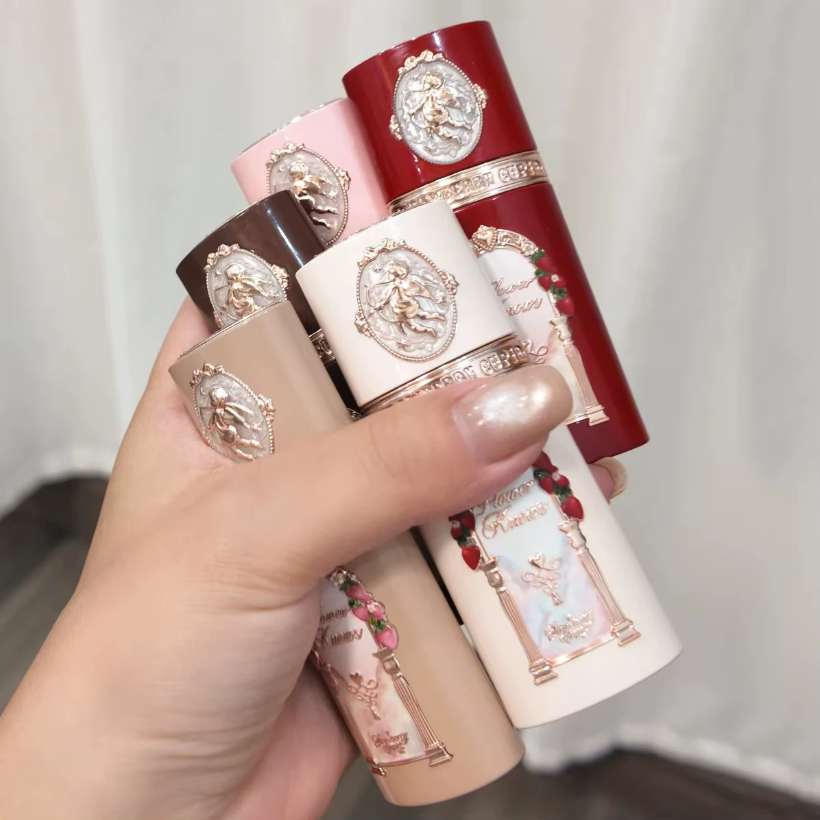 Flower Knows Strawberry Cupid Blush Liquide Eclat Naturel Teint Joues Longue Tenue Hydratant Leger Maquillage Glow