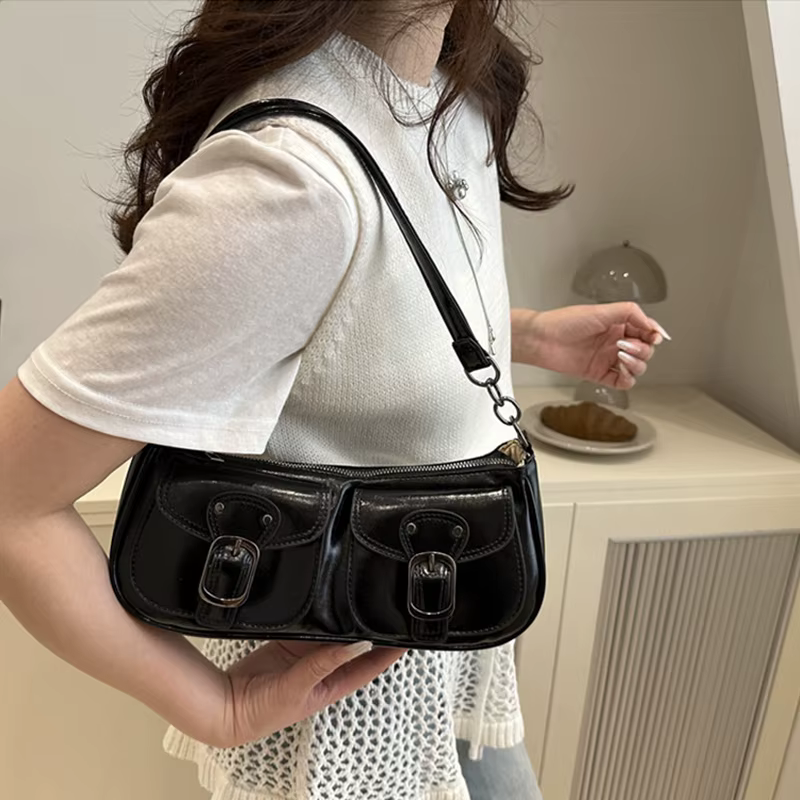 Sac à bandoulière pour femme, tendance et stylé, pour le quotidien, petit sac à main chic pour scooter, sac à bandoulière croisé élégant