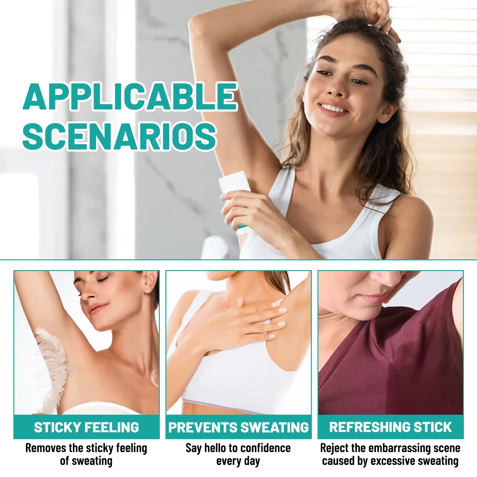 TILEST Stick Anti-Transpiration Super Puissant 48H – Contrôle de la Transpiration pour Mains