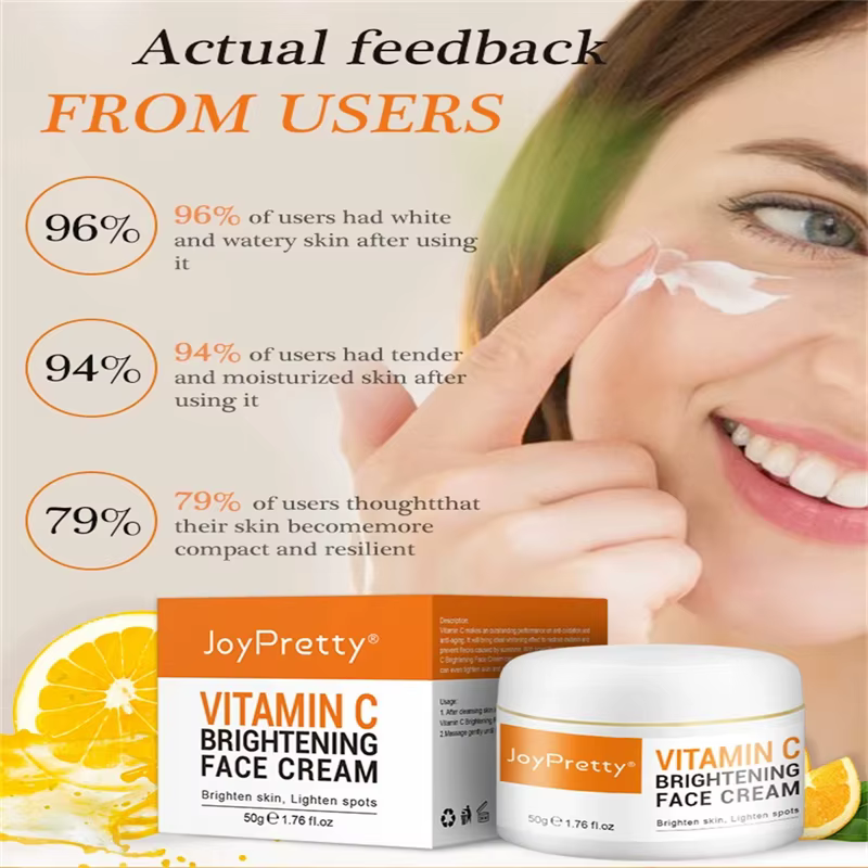 Crème éclaircissante pour le visage à la vitamine C