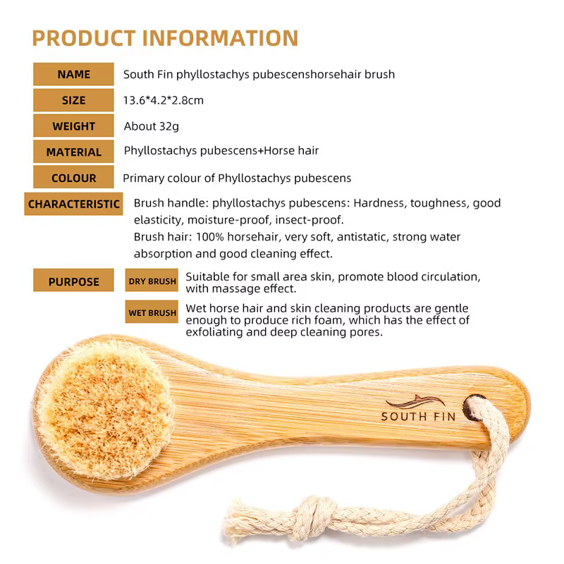Brosse nettoyante pour le visage en bambou