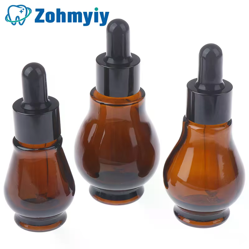 Flacons compte-gouttes vides en verre marron de 10/20/30ml