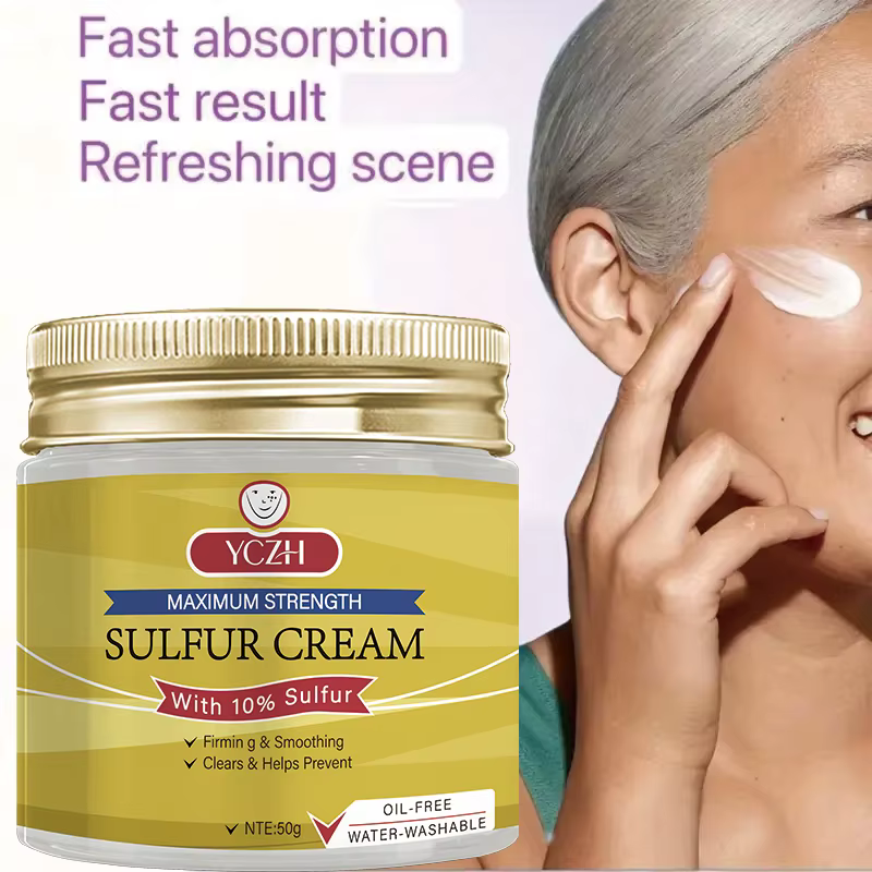 Crème au soufre, adaptée à tous les types de peau claire