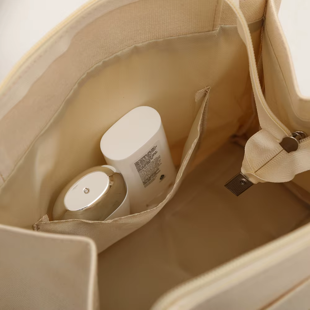 Sac en toile - Nouveau style de sac à main, boîte à lunch, porte-documents. Sac à bandoulière simple et polyvalent pour les trajets quotidiens.