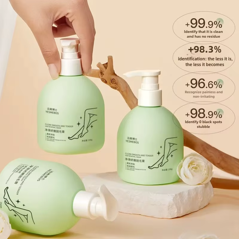 La crème dépilatoire délicate