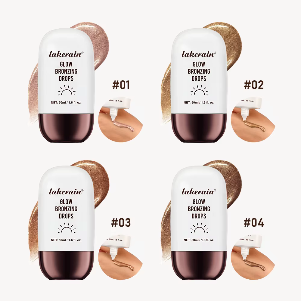 Gouttes bronzantes scintillantes
