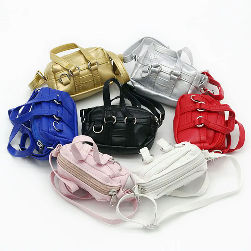 Cute Mini Handmade Doll Crossbody Bag For 1/6 1/8 BJD Handbag Shoulder Bags
