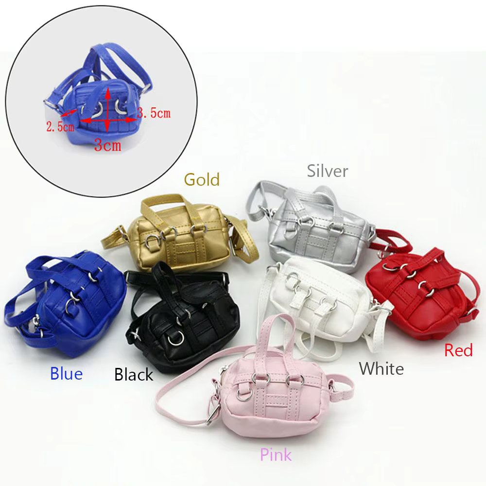 Accessoires faits à la main Mini pour 1/6 1/8 BJD sac à main poupée sac à bandoulière sacs à bandoulière
