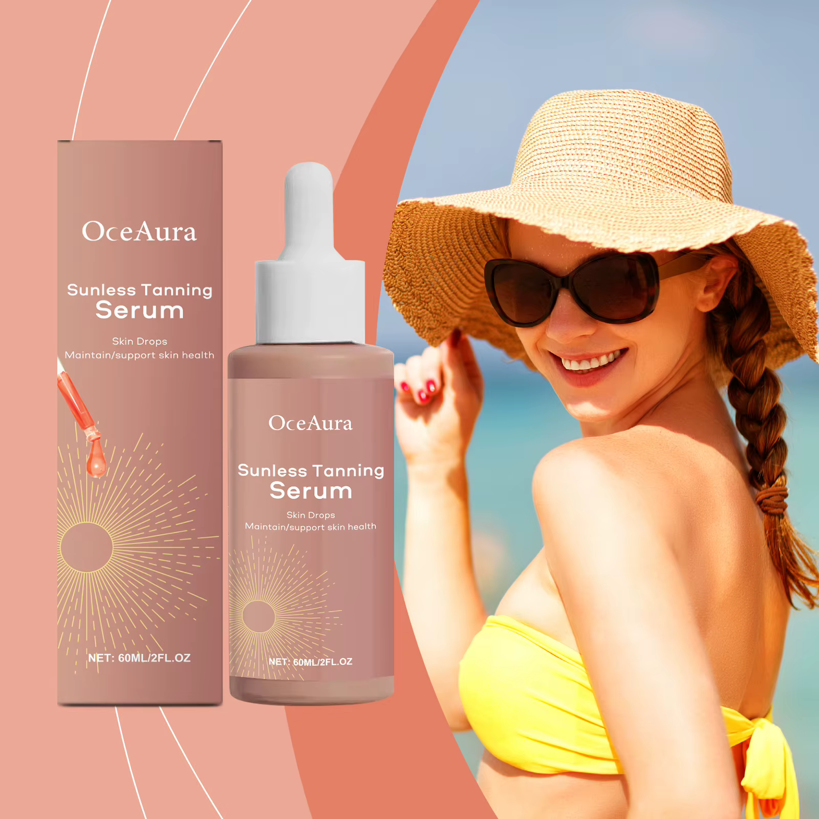 Gouttes autobronzantes pour le visage et le corps