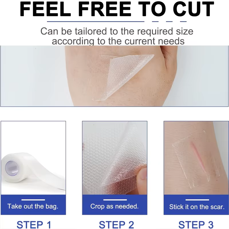 Patchs cicatrisants en silicone - Bande adhésive
