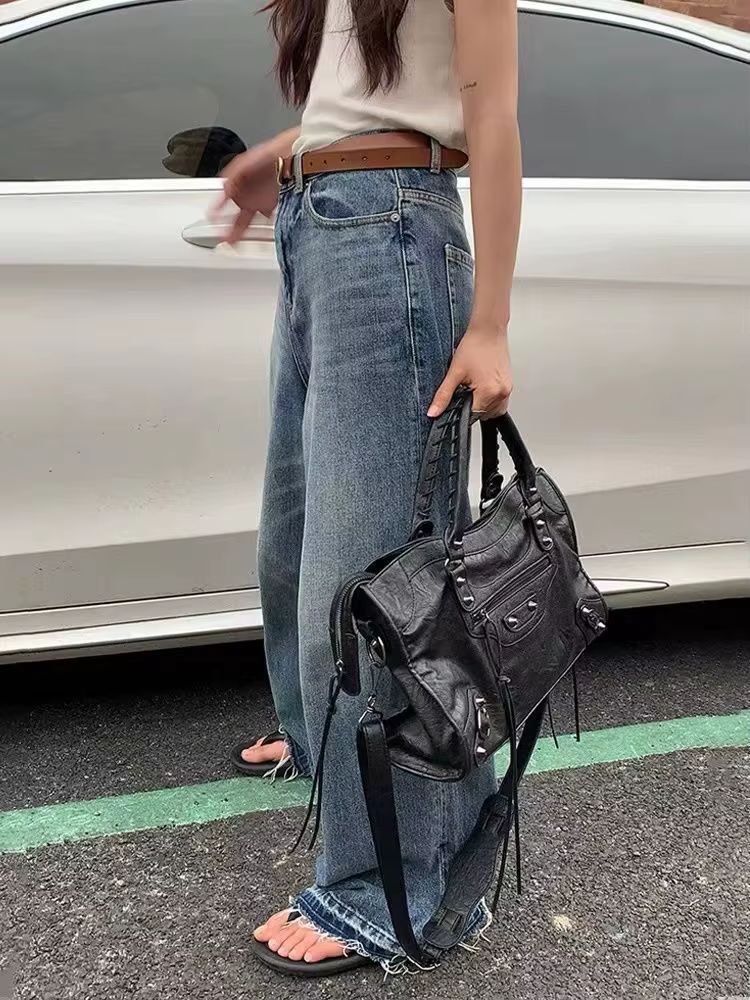 Sac à bandoulière tendance 2026 pour femme, sac fourre-tout urbain Y2K, sac à main en cuir PU classique et stylé pour le streetwear