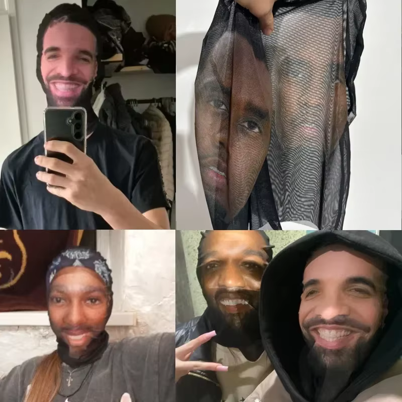 Masque intégral pour Halloween, fête costumée, cagoule avec maille visage de célébrité, couvre-chef élastique, cadeaux de Noël