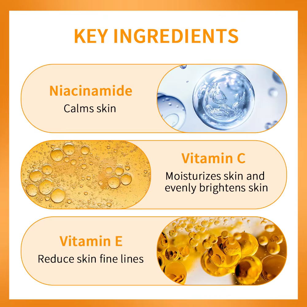 Crème solaire teintée à la vitamine C avec protection
