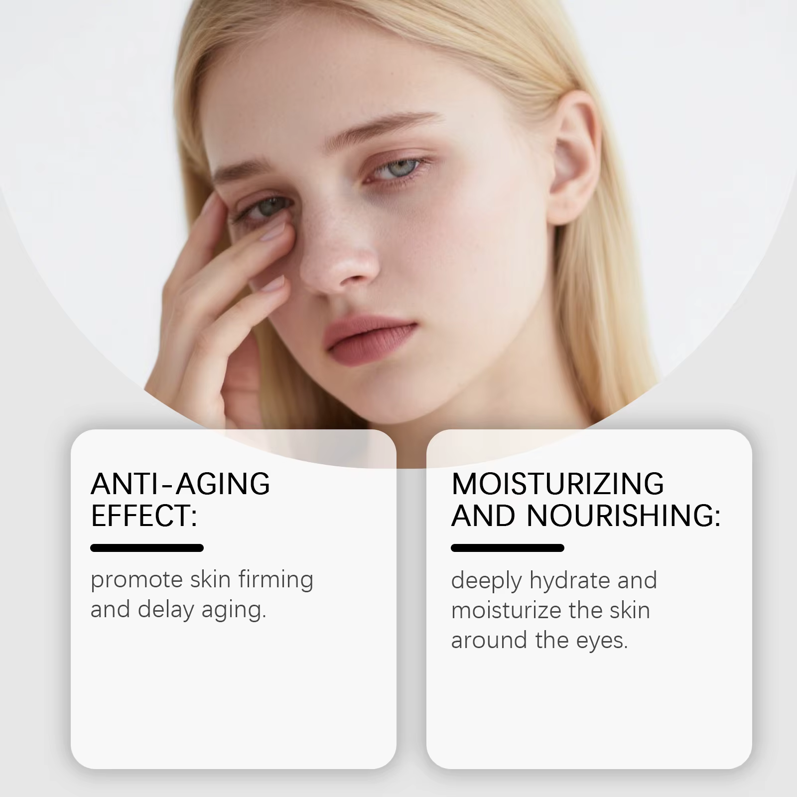 Crème de soin instantanée pour les yeux
