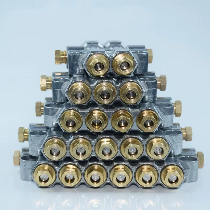 Distributeur d'huile de graisse volumétrique de détective/Valve séparateur/diviseur 5 sorties pour vanne de Distribution de sortie d'huile RH3500