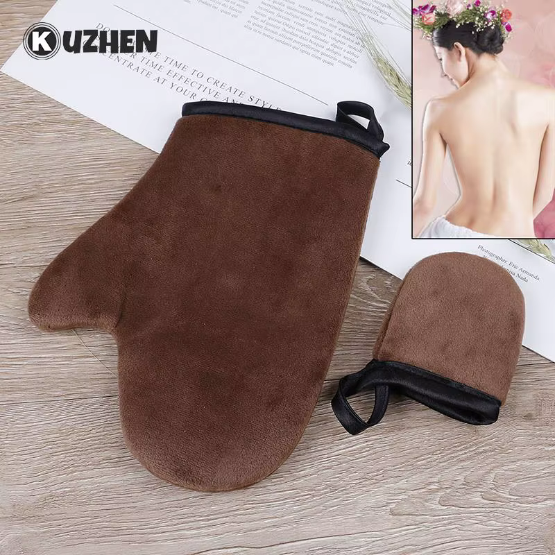 Gants de bronzage à doigts bruns