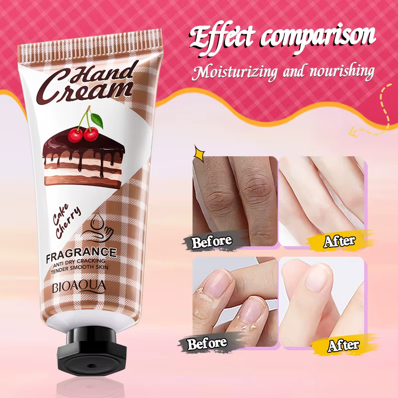 BIOAOUA Crème pour les mains de luxe Coffret cadeau de Noël 5Pack