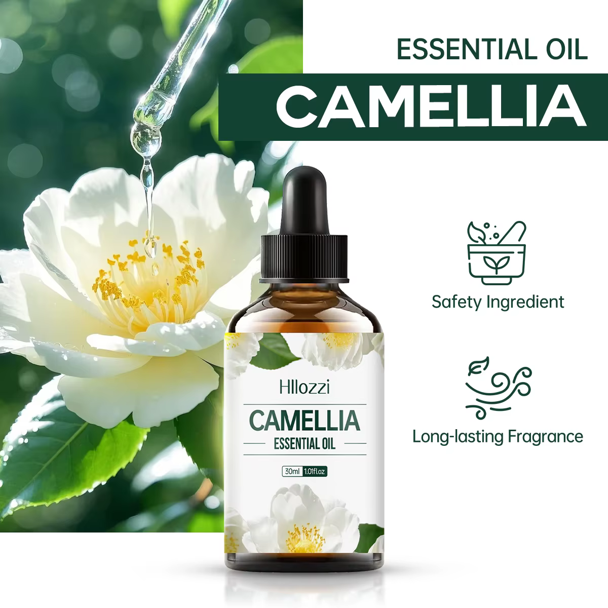 Huile essentielle de camélia