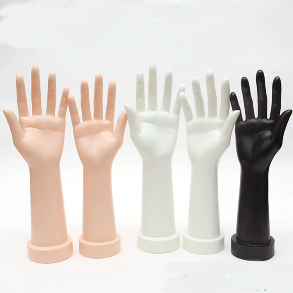 Mannequin liglamoreux pour femme, affichage de main et de bras, montres de base, matiques, gants, bracelet, peau de bijoux, modèle de main, femme, 12 po, 1 paire, nouveau