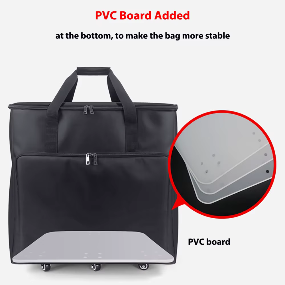 Sac d'ordinateur de jeu de bureau, mallette de voyage, sac de rangement pour ordinateur de jeu, processeur principal, moniteur et accessoires.