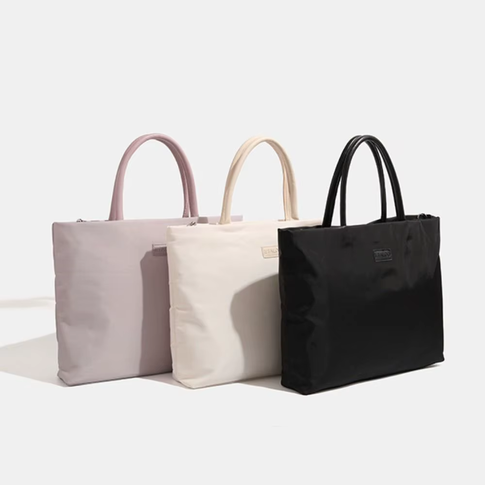 Sac de travail pour ordinateur portable de 16 pouces, sacoche étanche et antichoc avec bretelles, sac à main élégant de grande capacité, pochette pour ordinateur portable pour les trajets quotidiens