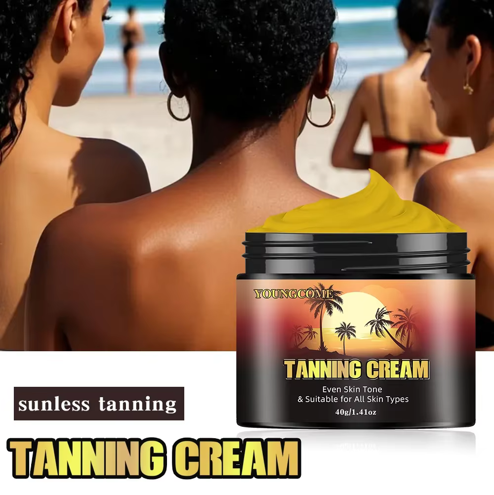 YOUNGCOME – crème accélérateur de bronzage marron brillant