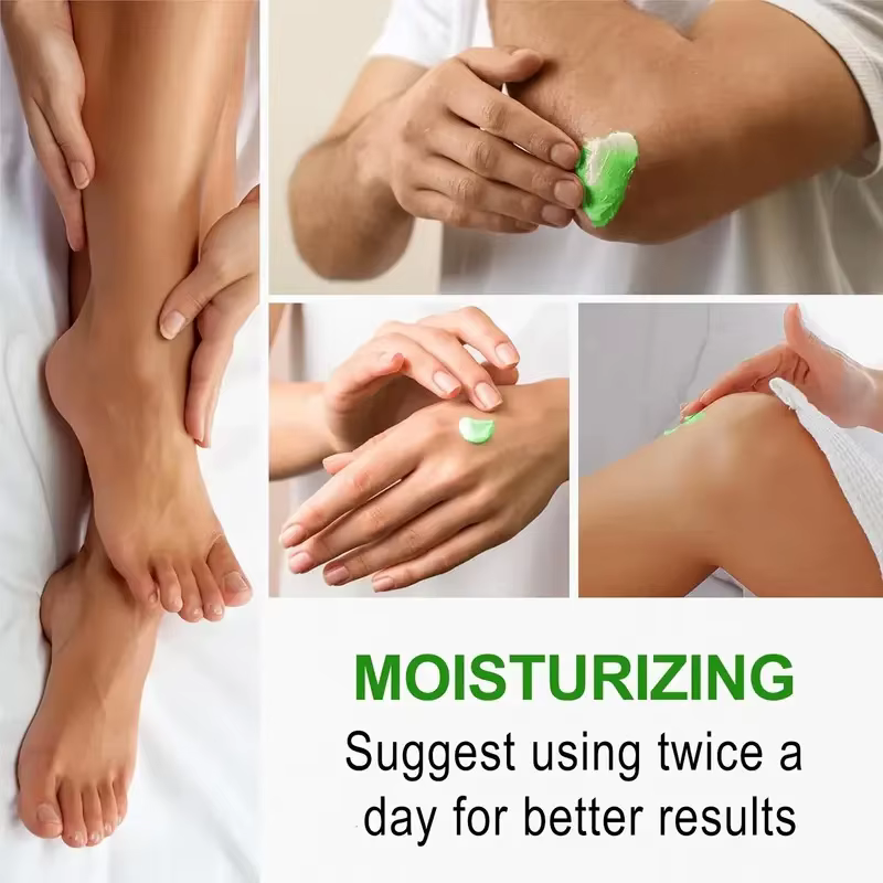 YUITIKUE Crème pour les pieds à l'huile d'arbre à thé - Vitamine E Aloe Vera