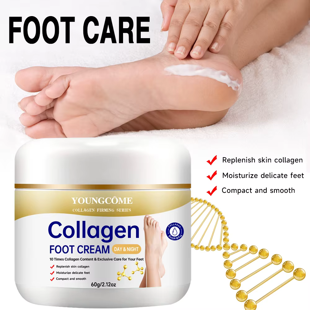 Crème pour les pieds au collagène