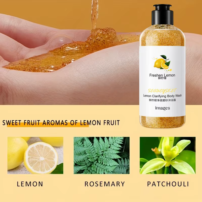 Gel douche exfoliant au citron 300 ml
