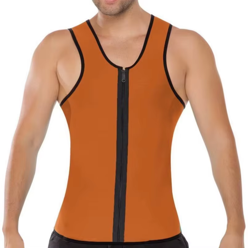 Minceur hommes ventre plat gaine Sauna débardeur gilet sueur graisse brûlant corps Shaper perte de poids ventre contrôle taille formateur chemise
