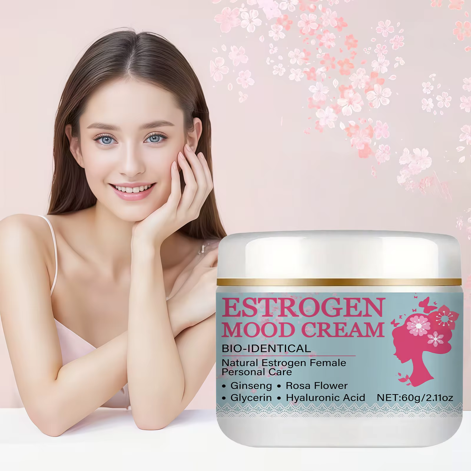Crème bio-homologue à l'œstrogène
