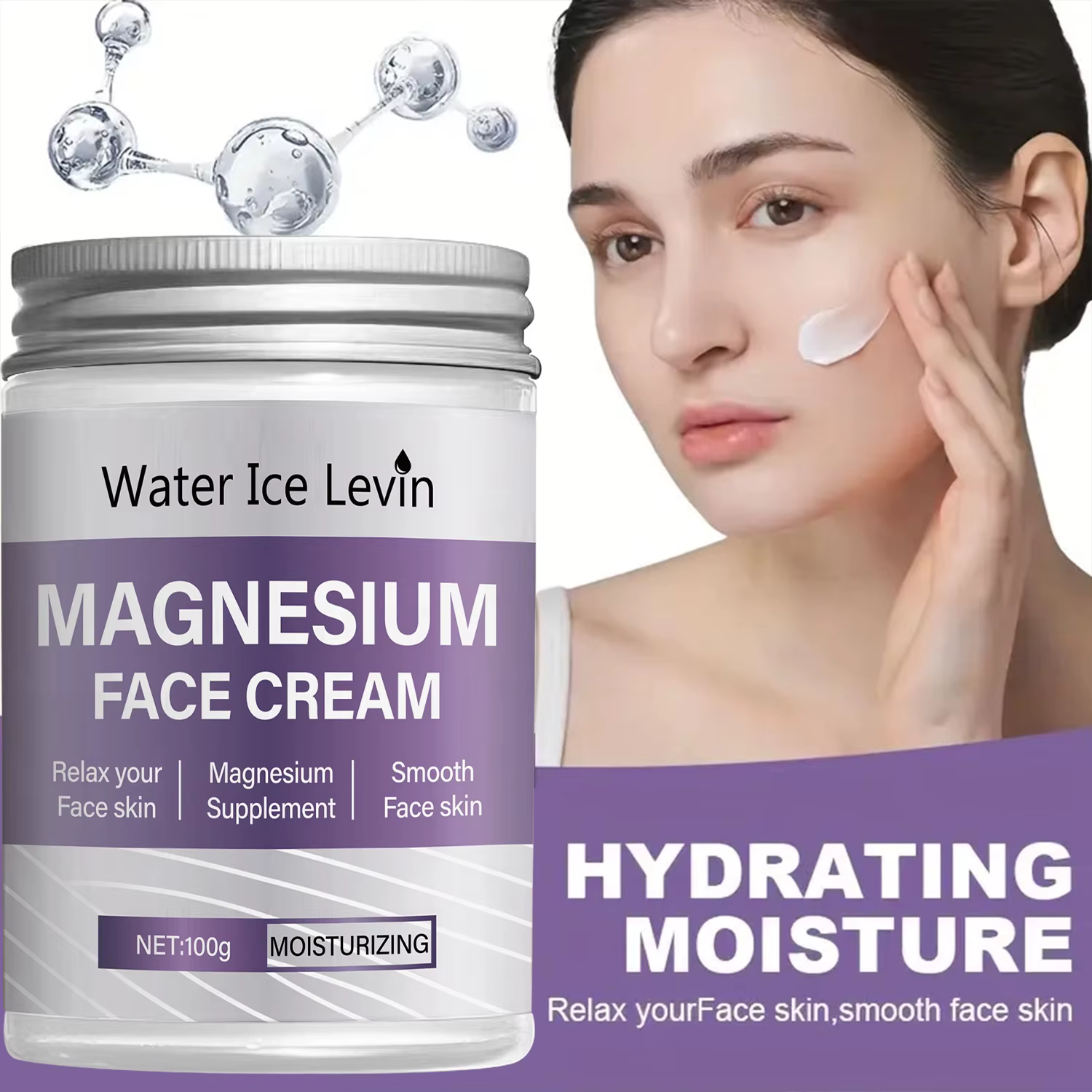 Crème pour le visage au magnésium