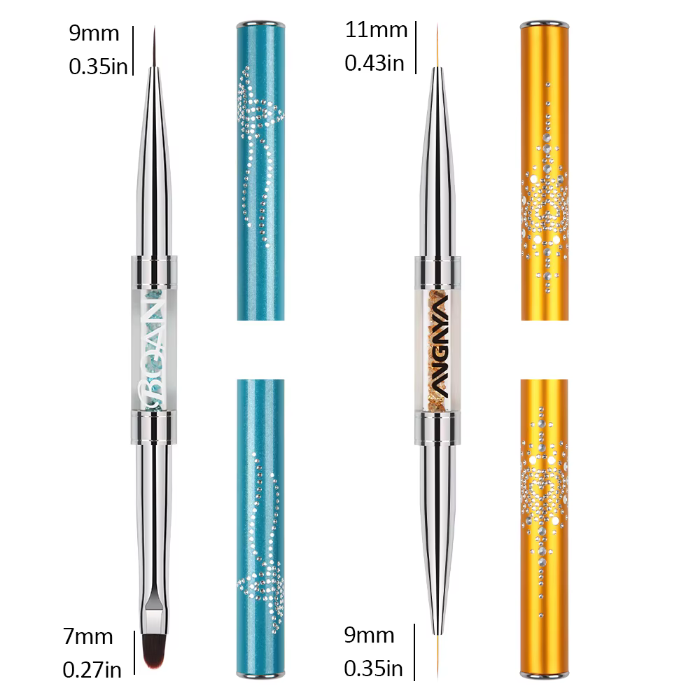 BQAN Double pinceau à ongles pour dessin