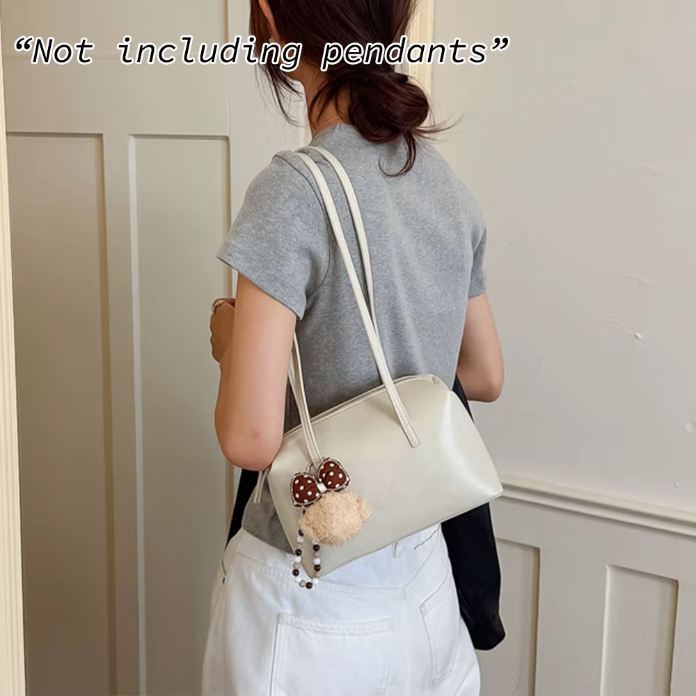 Sac de bowling portable pour femmes, sac sous le bras tendance et rétro, simple et de grande capacité. Sac à bandoulière