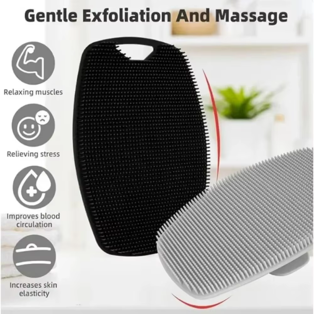Brosse de nettoyage du corps en Silicone souple
