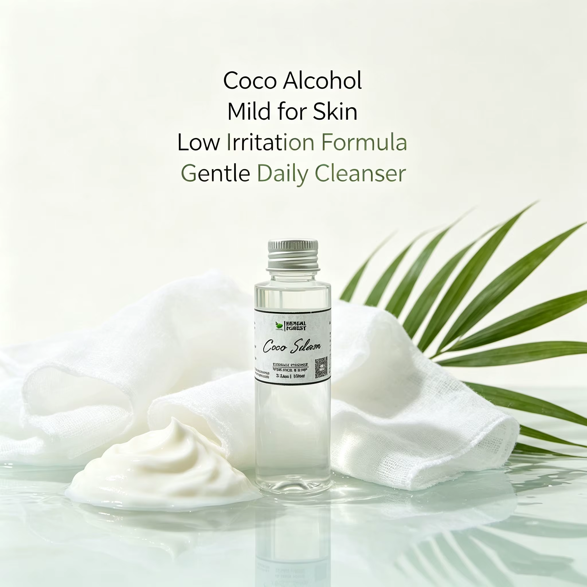 Huile de silicone naturelle pure, caprylate de coco, soin de la peau hydratant